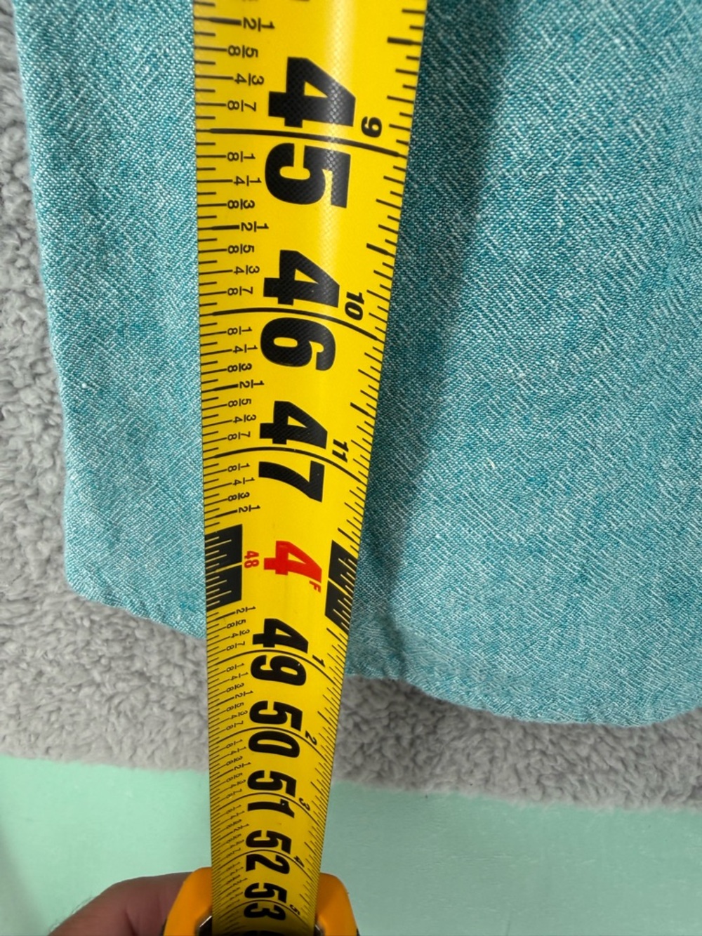 J jill sleeveless Aqua Linen maxi Dress - Picture 6 of 7
